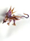 Hand Blown Glass Flying Dragon Sculpture
