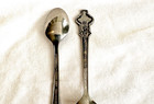 2 Vintage Rolex Bucherer - Geneve  Switzerland Souvenir Collector Spoons