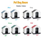 Indoor Outdoor Dog House Pet Shelter Waterproof Doghouse With Air Vents 28  32 h