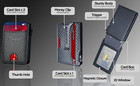 Slim Carbon Fiber Bifold Wallet     Rfid Blocking  Money Clip  Stylish   Secure