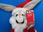 Vtg  Wb Warner Bros Santa Bugs Bunny Bean Bag Plush  W tag 11 