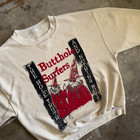 90s Vintage Raglan Sweatshirt W  Butthole Surfers Graphic Sz L 50 50 Blend