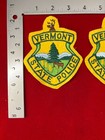 Vintage  vermont State Police  Sew-on Shoulder Patches   set Of 2  Unused
