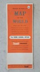 Vintage 1958 Rand Mcnally Map Of The World 36  X 19 5  Rexall Druggist Mountable