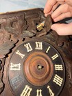 Antique Style Black Forrest German Made Cuckoo Clock Wood Carved - As Is