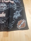 Harley Davidson Motorcycle Bandana Black Skull Aruba 22    X 22   