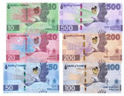 Zambia Set 6 10 20 50 100 200 500 Kwacha 2025 P 62 63 64 65 66 67 Unc Banknote