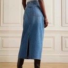 The Row Women s Retro High Waist Washed Blue Medium And Long Skirt