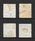 Chile Telegraph Stamps Hiscocks  h7  H8  H10  H11 F vf Postally Used Issued 1894