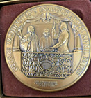 Medallic Art Co Bronze Medal The Congress Of The Us   Us Capitol Society 1989 3 