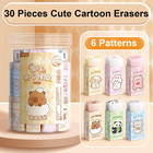 30 Pcs Cute Erasers Cartoon Animal Eraser Kawaii 3d Pencil 