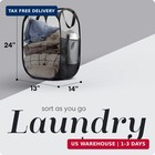 Handy Laundry Collapsible Mesh Pop-up Hamper With Side Pocket   Breathable Mesh