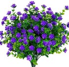 Artificial Flowers Fake Outdoor Uv Resistant Boxwood Plants Shrubs Decor 4 Pack