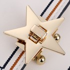 1set Women Star Diy Metal Clasp Turn Twist Lock For Shoulder Bag Handbag Purse