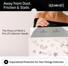 Hudson Hi-fi Anti-static Vinyl Record Inner Sleeves - 500  Transparent 