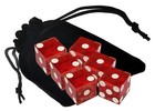 Authentic Nevada Casino Craps Dice Red Mixed Serial  s - Lot 3 Pairs  6 Dice 