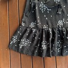 Vintage Dress Size 14 Fit   Flare With Belt Black Sheer Trinity Fair Of Sydney