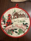 Retro Vintage Christmas Linens- Dish Towels   Pot Holders
