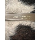 Lizclaiborne Vintage Genuine Snake Skin Belt Gold Ribbed Buckle Beige Large 2584