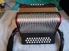 Hohner Corona Ii Accordion Red Button  Accordian 3 Row Keys Of G C F  Very Good