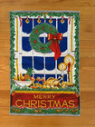 Vintage Fingal 100  Linen Merry Christmas Dish Tea Towel Made In Ireland
