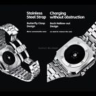 Stainless Steel Case Metal Clasp Band Refit Mod Kit For Apple Watch Ultra 2 49mm