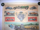Vintage Nhra Htf Original Hot Rod And Drag Racers Track And Road Poster   