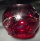 Kopp Railroad Glass Globe Ruby Red Train Lantern Rare Marked K Ball Vintage