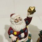 Vtg Fitz And Floyd Salt   Pepper Shakers Santa Claus List Xmas Tree Ceramic 1994
