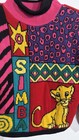 Vintage 90s Disney Lion King Simba Colorful Knit Sweater Kids