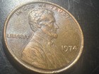 1974 Lincoln Memorial Penny  Mint Error Coin