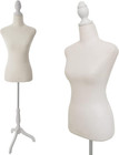 New Velvet Female Mannequin Torso Adjustable Dress Form W  Tripod Stand