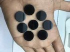  wholesale  Natural Black Onyx  Coin Flat Round Shape Loose Gemstone