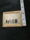 Vintage    90s Dollhouse Miniature Art    bus Stop     Mini Framed Print Decorating 