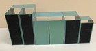 Lot Of 6 Vintage Gaylord File Magazine Holder Organizer  Green Steel Metal