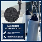 Rainiersupplyco - L  neas Para Guardabarros De Barco  Paquete De 4 Negro -