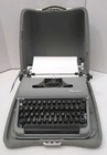 Olympia Sm3 Grey De Luxe Typewriter W Case Werke Ag  Wilhelmshaven West Germany