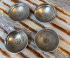 Original Murray  m  Pedal Car Hubcap Center Cap Chrome Mid Century 4 Piece