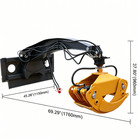 Heavy Duty 360  rotating Hydraulic Log Grapple For Bobcat Skid Steer Grabber