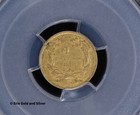 1856  1 Indian Head Princess Gold   Pcgs Au50 Slanted 5