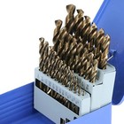 Cobalt Jobber Twist Drill Bit Sets For Drilling Stainless Steels   Hard Metals