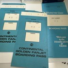 Vintage Airline Boarding Pass Lot American Continental United Golden Fanjet