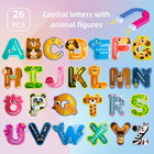 Magnetic Letters  Colorful Abc Animal Alphabet Fridge Magnets thick Eva Material