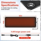 Snow Melting Mats For Stairs 10  X 30  Graphene Heated Stair Treads For Outsi   