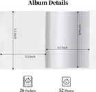Small Photo Album 3 Pack 4x6 Holds 52 Photos Each Black   Customizable Cover  Ac