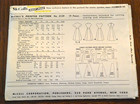 Vtg 50s Mccall s Printed Sewing Pattern Dress Sz 14 Bust 32  Good