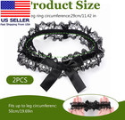 Black Garters For Bride Wedding  Black Lace Wedding Garter Set