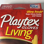 Vintage Playtex Living Gloves Medium Kitchen Latex Dish Glove Original Box 2003