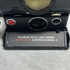 Vintage Polaroid Sx-70 Land Camera Supercolor Autofocus Model 2 Black - Untested