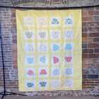 Vintage Butterfly Appliqu   Quilt 65    X 81   